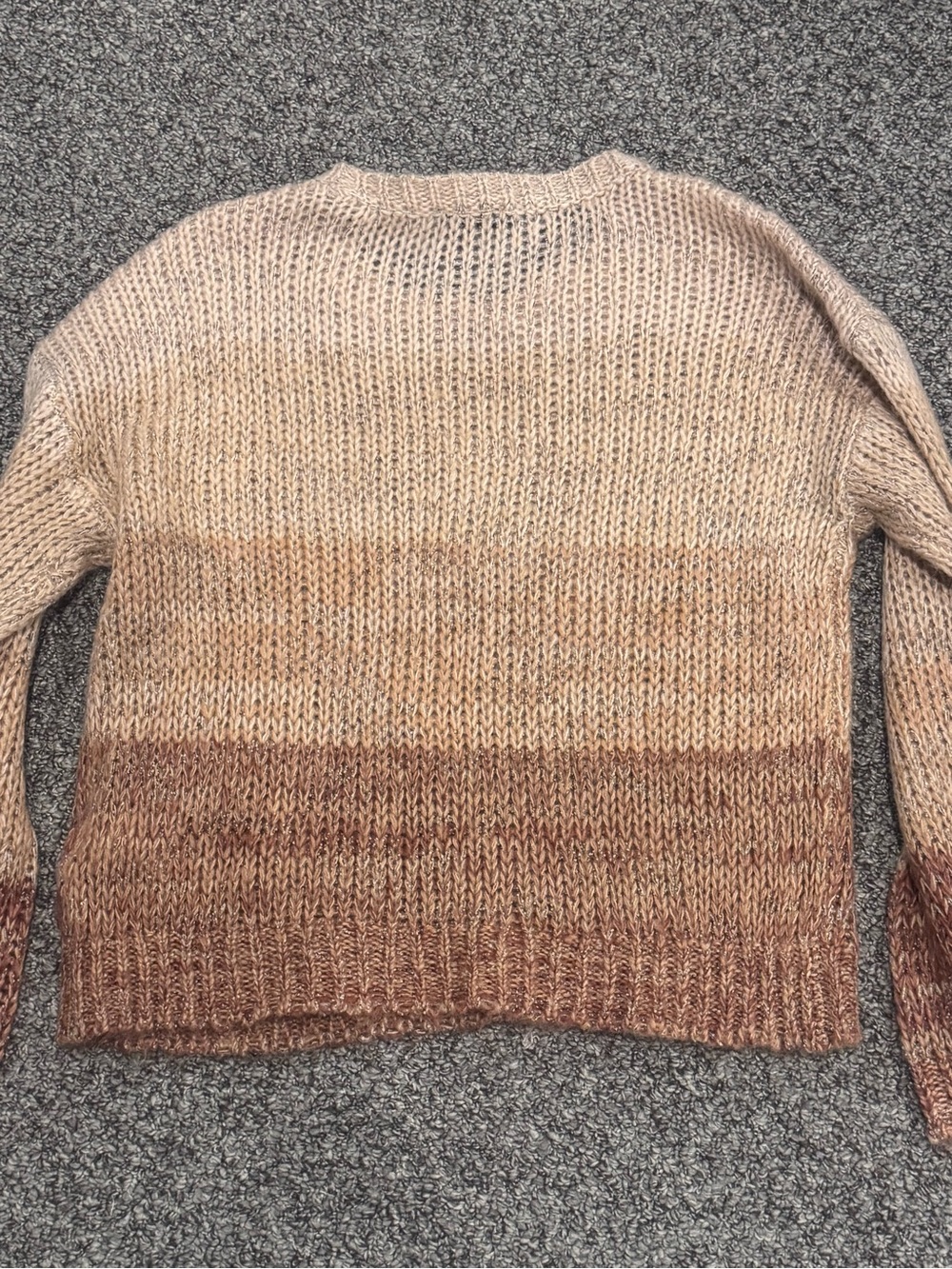 Tribal Cozy Ombre Crewneck Sweater - Neutral Gradient - Picture 6 of 6